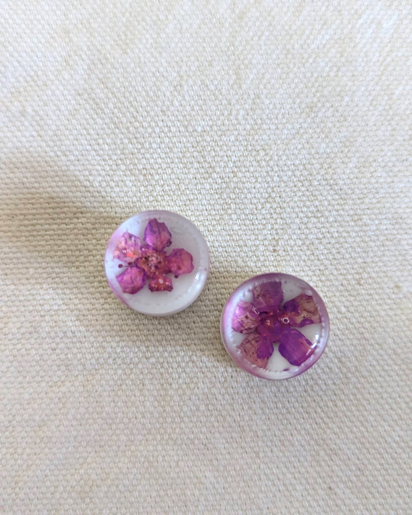 Purple Wildflower 12mm/0.47in Ear Plugs/Gauge